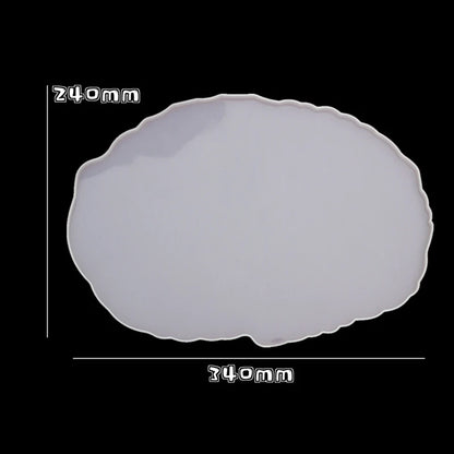 Large Rectangle Resin Tray Silicone Mold - DIY Epoxy Tea Plate Coaster Craft Making Mold
