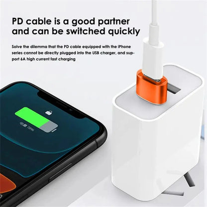 6A USB 3.0 to Type-C & Type-C to USB OTG Adapter – Fast Charging Connector for Samsung, Xiaomi, PC & MacBook Pro