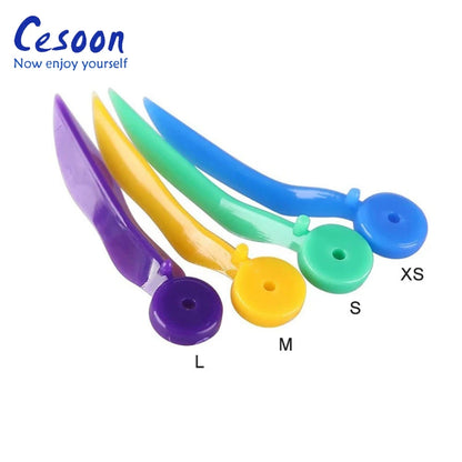 200pcs Disposable Dental Tooth Gap Wedges – 4 Sizes with Hole for Dentist & Oral Care