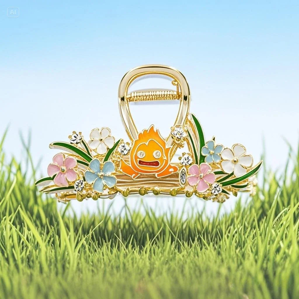 YWYHJ Cute Cartoon Hair Claw | Large Dragon & Japanese Cat Hair Clip for Women