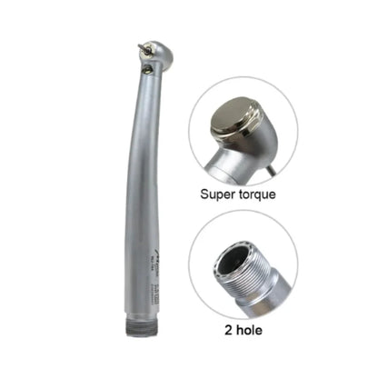4Pcs LED Dental Handpiece Kit - High & Low Speed with Lights, E-generator, 3 Water Spray, 2/4 Holes Push Button