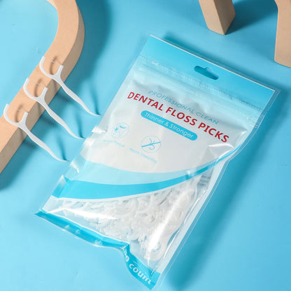 50/150/300PCS Mint & Original Dental Floss Picks – Interdental Cleaning Tools in Two Styles