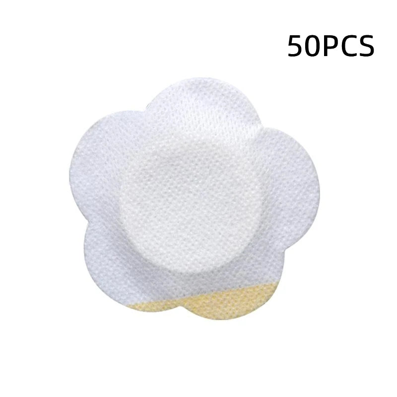 50PCS Castor Oil Navel Stickers - Disposable Self-Adhesive Belly Button Patches