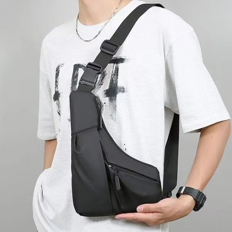 Men’s Portable Chest Bag – Lightweight Asymmetrical Crossbody for Outdoor Sports, Travel, Hiking & Daily Use