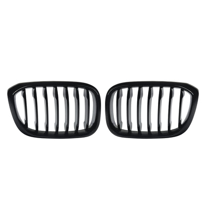 MagicKit Front Bumper Grill for BMW X3 X3M G01 & X4 G02 (2018-2020) — Gloss Black Single Slat Sport Style Replacement
