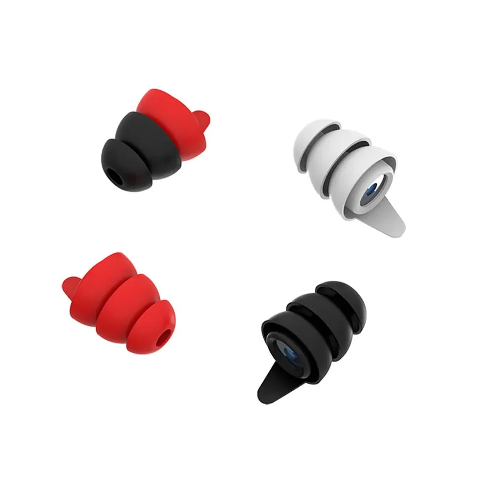 Silicone Soundproof Earplugs — Anti-Noise Sleeping & Swimming Ear Protection, Noise Reduction & Sound Insulation