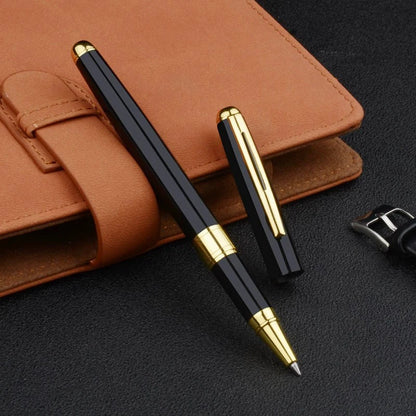 High-Quality Stainless Steel Ballpoint Pen – Business Signing Pen with Replaceable Refill for Office & School