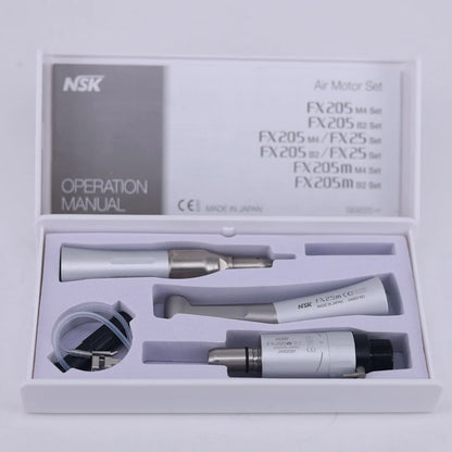 NSK FX25 FX65 1:1 Direct Drive Contra Angle — Low Speed Dental Handpiece for Polishing & Mini Head Dentistry
