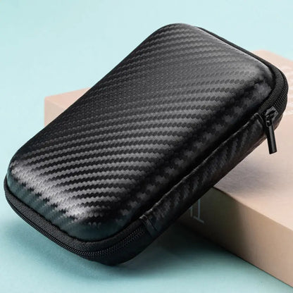 Portable EVA Storage Case - Protective Zipper Pouch for Phone Charger Shaver Hard Drive Data Cable Headphone Accessories