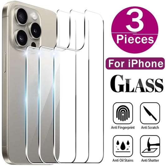 1-3PCS Tempered Glass Screen Protector for iPhone – Fits iPhone 12, 13, 14, 15, 16, 17 & Pro/Plus/Mini Models