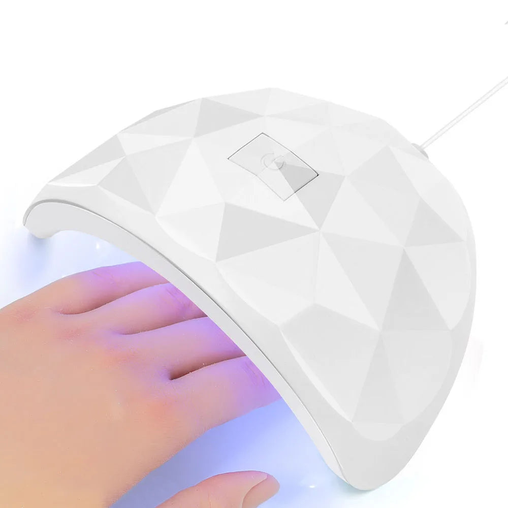 CNHIDS 54W 18 LED UV Nail Dryer – Manicure Lamp with USB, Smart Timer & Sun Light for Gel Nail Polish Curing
