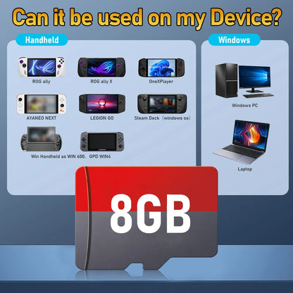 Retrobat Game Card — 3,170 Games for ROG Ally, LEGION GO, AYANEO, OneXPlayer, Steam Deck & Windows PC, Includes N64 Titles