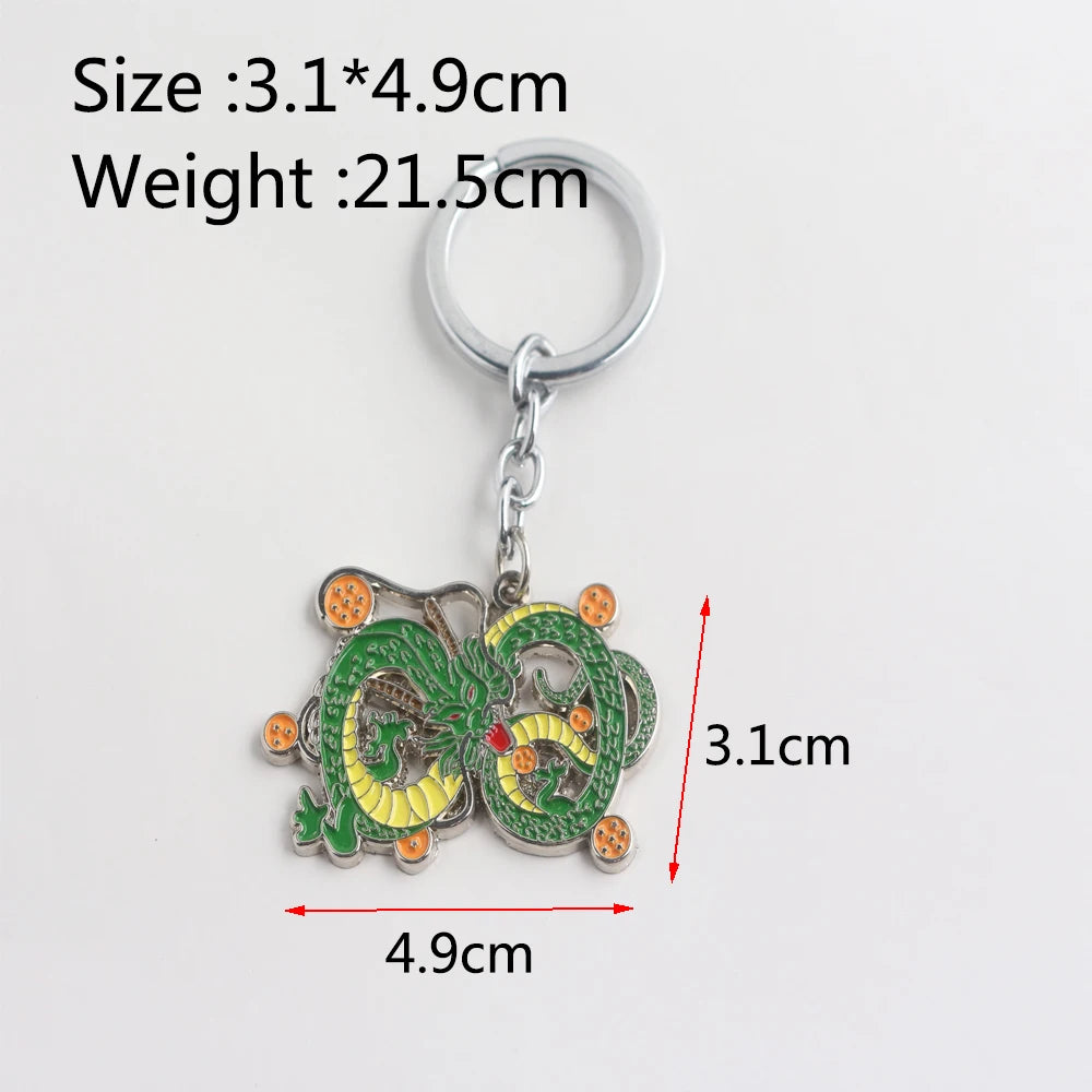 Japanese Anime Dragon Ball Z Stars Keychain Figures – Series 1-7 Pendant Toy Car Keyring, Cosplay Party Gift