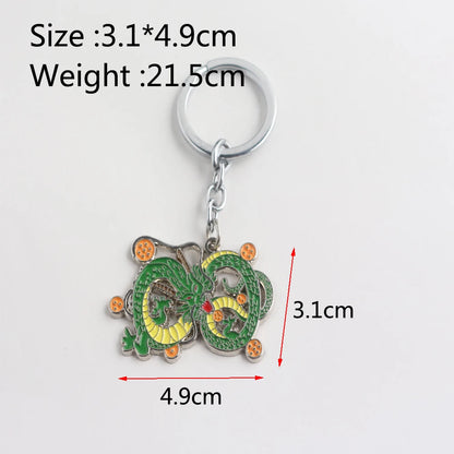 Japanese Anime Dragon Ball Z Stars Keychain Figures – Series 1-7 Pendant Toy Car Keyring, Cosplay Party Gift