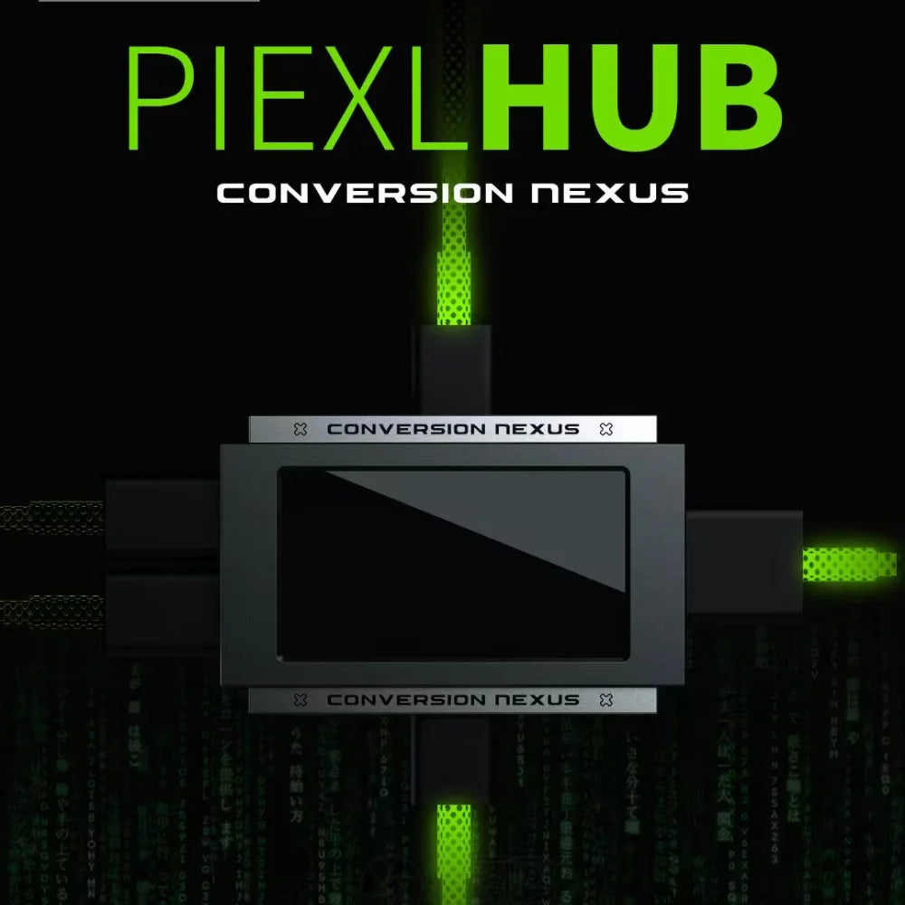 HUESPARK & HMLAB PIEXLHUB USB Gaming Hub - 1-to-3 USB Hub for Gamers