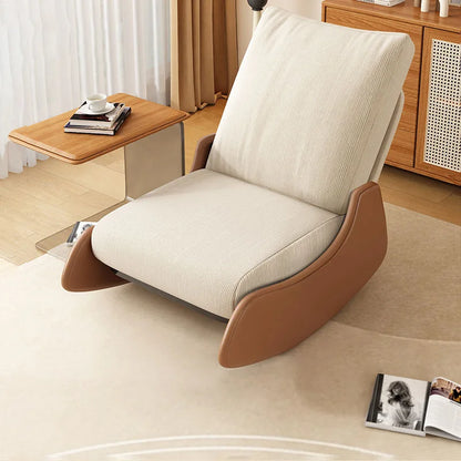 Ergonomic Adjustable Rocking Recliner Chair - Lazy Lounge Seat for Living Room & Balcony