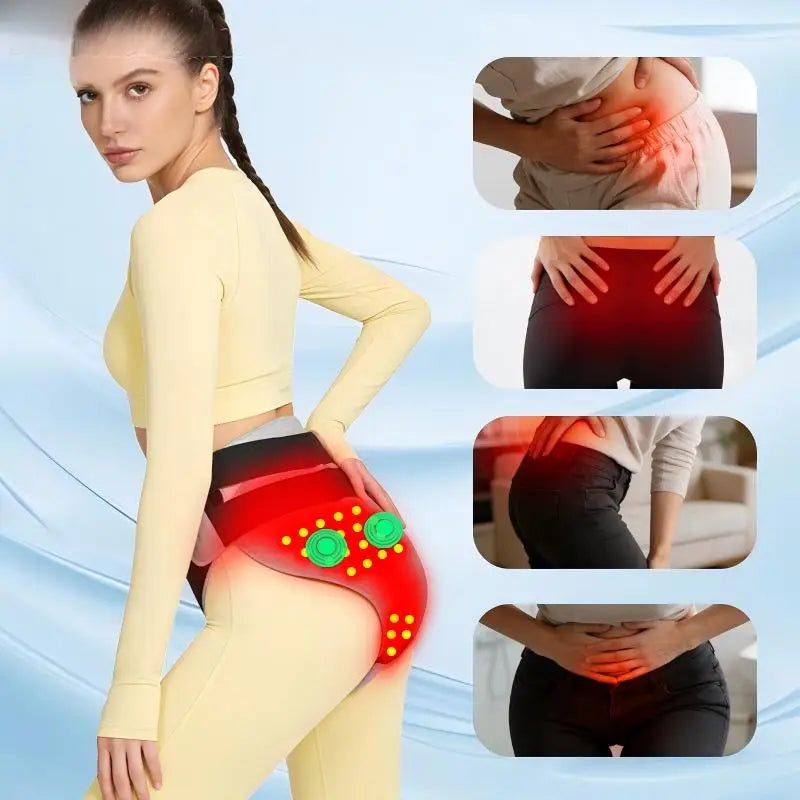 660nm Red Light Heating Pad - 162 LED Abdominal Warming & Massage Support for Menstrual Comfort