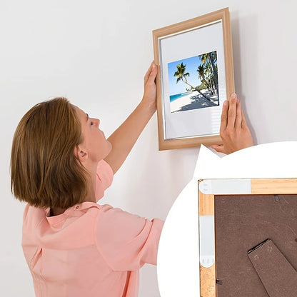 Double-Sided Adhesive Wall Strips — 12/24 Pairs Removable Hooks for Damage-Free Hanging