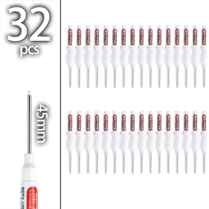45mm Deep-Hole Carpenter Marker Pen - Long-Nib Woodworking Marking Pen for Measuring & Construction