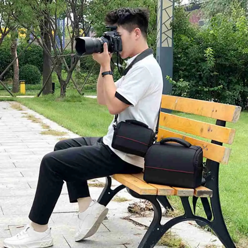 Fashion Digital DSLR Camera Shoulder Bag: Waterproof Case for Canon, Nikon, Sony - Photography Photo Bag with Lens Pouch
