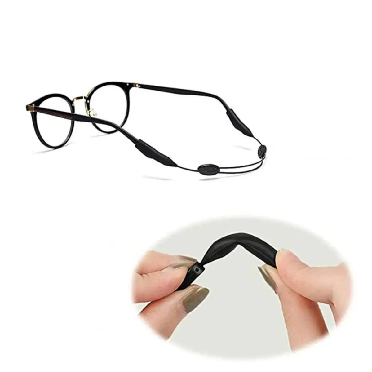 Adjustable Eyewear Retainer Strap - Anti-Slip Universal Glasses Lanyard for Sports Sunglasses and Daily Use
