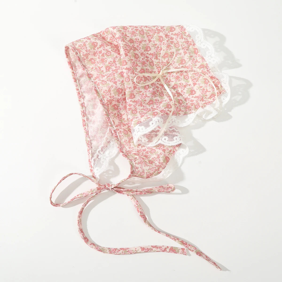Fabric Printing Triangle Scarf — Flower Turban Bandana Headband for Women Retro Hair Accessories