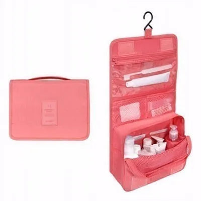 Waterproof Hanging Travel Makeup Bag – Bathroom Cosmetic Organizer for Men & Women