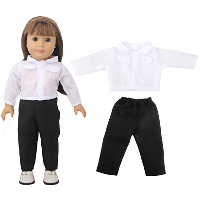 Doll Clothing Set – Firefighter, Student, Graduation, Artist & Athlete Outfits for 18-Inch American & 43cm Baby Newborn OG Girl Dolls