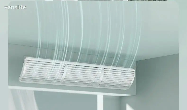 Central AC Air Conditioner Outlet Baffle – Universal Duct Windshield Deflector, Anti-Direct Blowing Grille