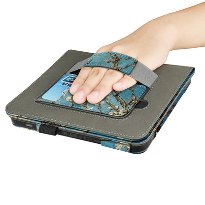 KOBO Libra 7" Leather Case – Hand Strap, Stand & Card Slot Cover for Libra Colour, Libra 2, Libra H2O (N428/N418/N873)