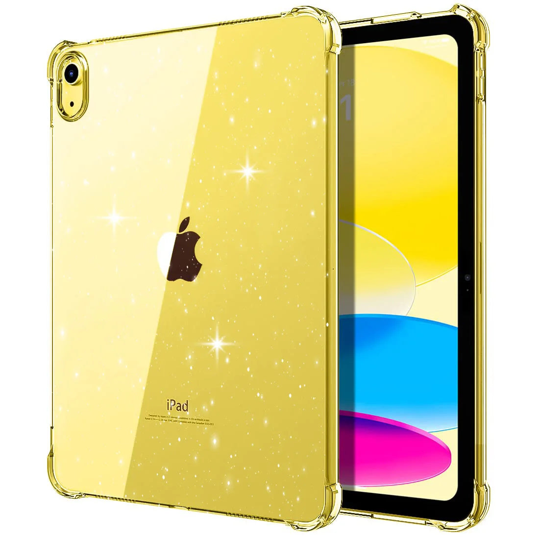 Glitter iPad Case - Soft Silicone Shimmering Protective Cover for iPad Air, Pro, Mini & 9th–11th Gen Models