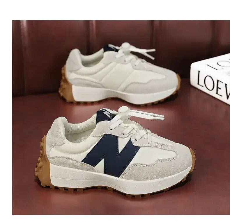 Children's Trendy Cushioned Sports Shoes - Soft Sole Lace-Up Running & Basketball Shoe