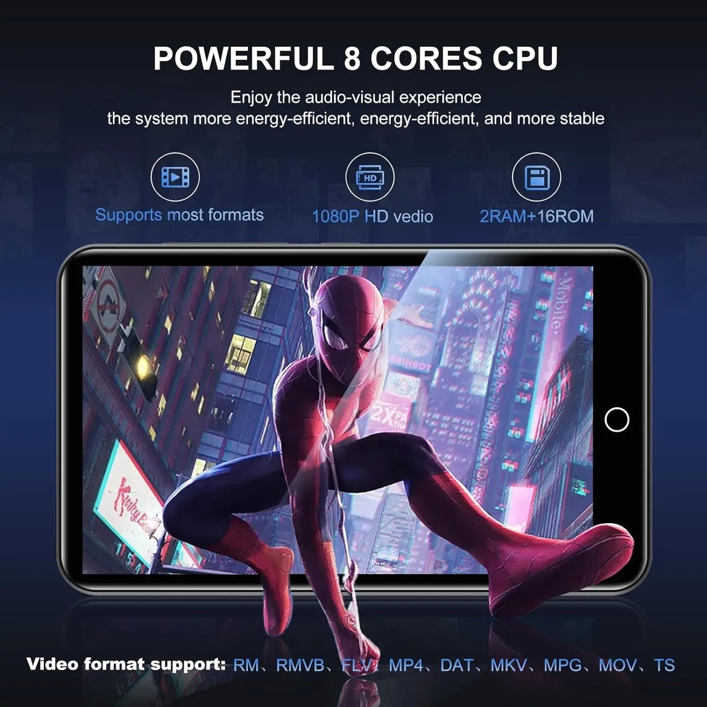 Android 9 MP3 Player - 16GB/80GB Bluetooth WiFi Music Player with 4.0-Inch Screen, FM Radio & eBook Support