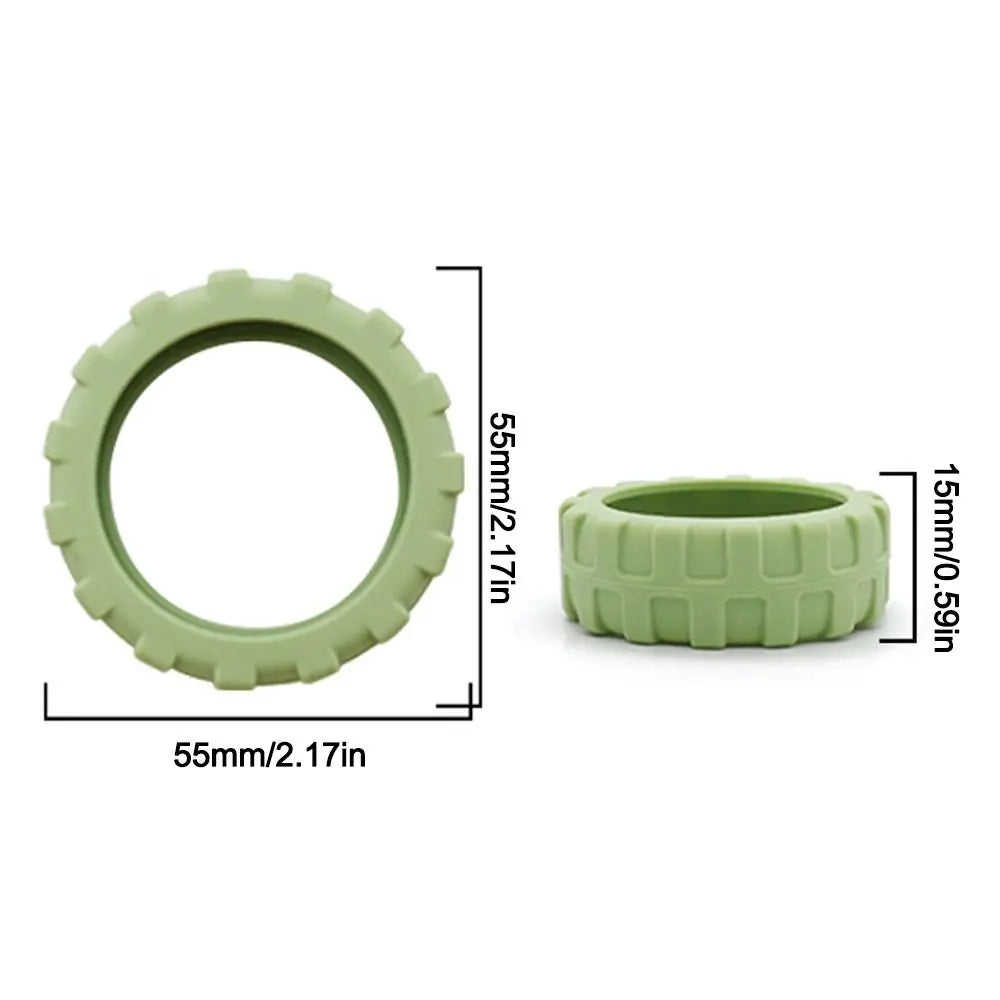 Universal Silicone Luggage Wheel Covers — Travel Suitcase Caster Protector, Noise & Wear Reduction
