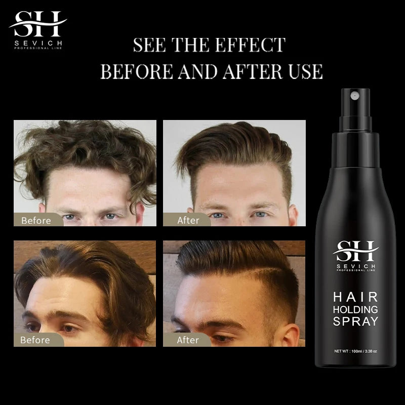 100ml SEVICH Hair Fiber Holding Spray - Thickening Styling Mist for Men & Women with Long-Lasting Hair Volume