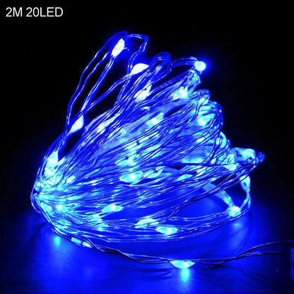 2M 20LED Santa Claus & Snowflake Light String – Christmas Decoration for Home, Xmas Tree, Kids Gift, and New Year 2025