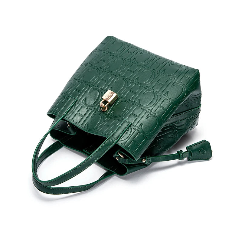 2024 Classic Retro Women's Handbag - Fashion Letter Printed with Metal Accessories, Large Capacity and Solid Color