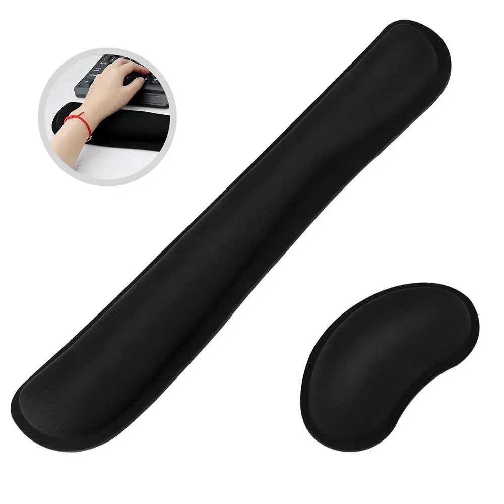Widen Memory Foam Mouse Pad with Nonslip Wrist Support - Comfortable Keyboard Wrist Rest for Office, Computer, Laptop and Mac