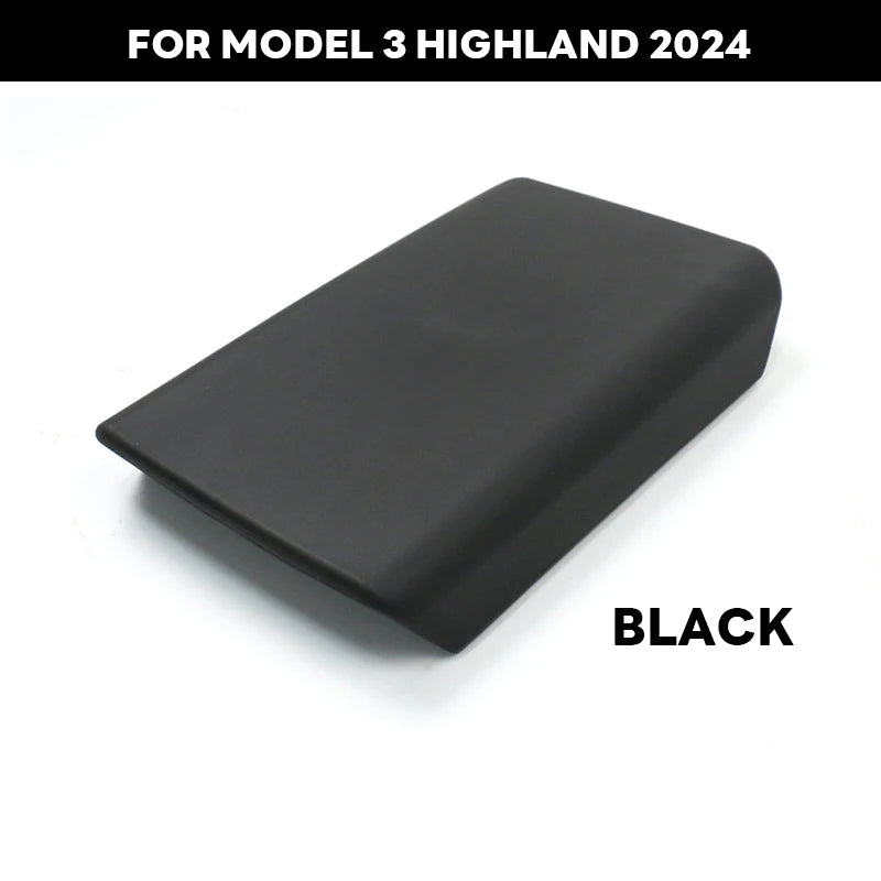 TPE Soft Center Console Armrest Cover – Compatible with Tesla Model Y Launch 2025 & Model 3 Highland 2024 Accessories