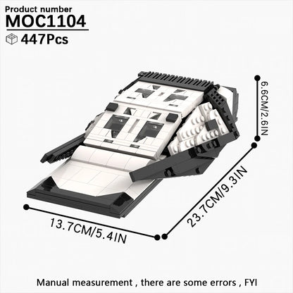 MOOXI Interstellar Spaceship Building Blocks Set - Sci-Fi MOC Bricks Model Kit DIY Toy Gift for Kids & Adults