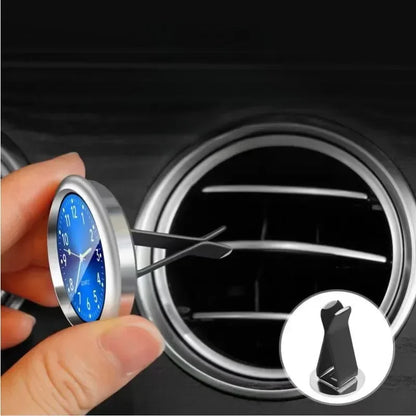Luminous Car Clock - Mini Auto Stick-On Digital Watch for Cars, 40mm & 43mm Quartz Mechanic Ornament