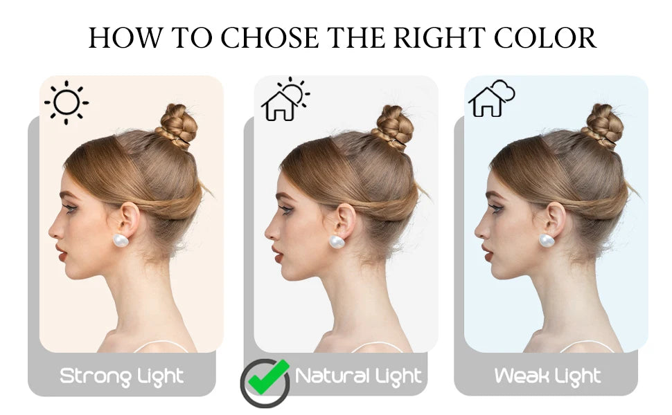 Synthetic Messy Hairpiece Chignon Scrunchie – Blonde & Brown Donut Bun for Women, Elastic Daily Use Hair Extension H9