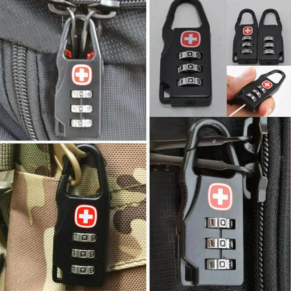 1-5PCS Portable Alloy Lock Padlock | Outdoor Travel Luggage, Zipper, Backpack & Handbag Anti-Theft Combination Code Lock