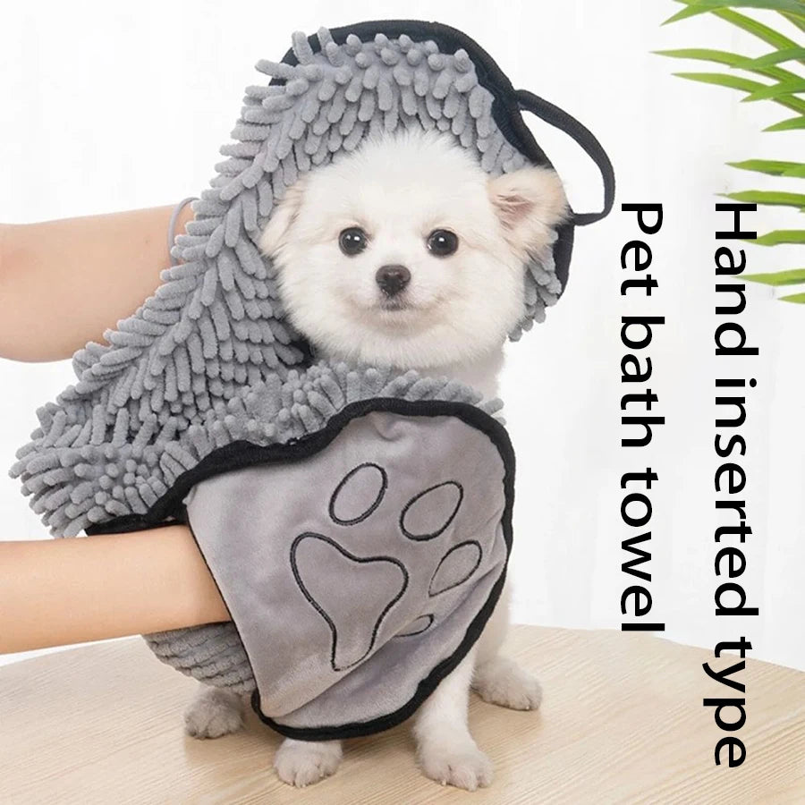 Large Absorbent Pet Towel – Dog and Cat Bathing Towel, Fast Drying