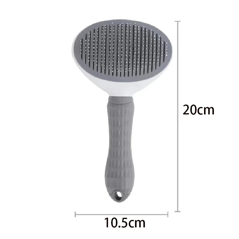 Pet Cat & Dog Hair Brush – Stainless Steel Grooming Comb for Long Hair Pets, Dog Cleaning & Care Accessories
