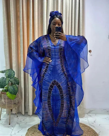 African Traditional Maxi Dress - Dashiki Ankara Kaftan Gown Abaya Outfit