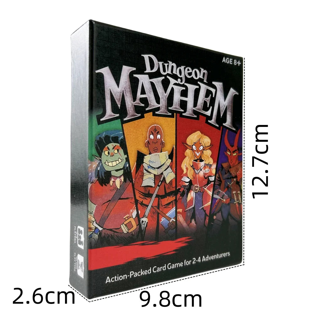Dungeon Mayhem Card Game - Family Fun Board Game Deck for Party Play & Strategy Entertainment