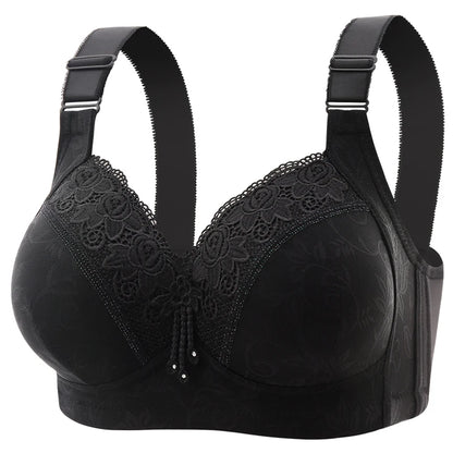 Women’s Lace Deep V Ultra-Thin Bralette – Sexy Sheer Lingerie Top Plus Size Comfortable Everyday Bra