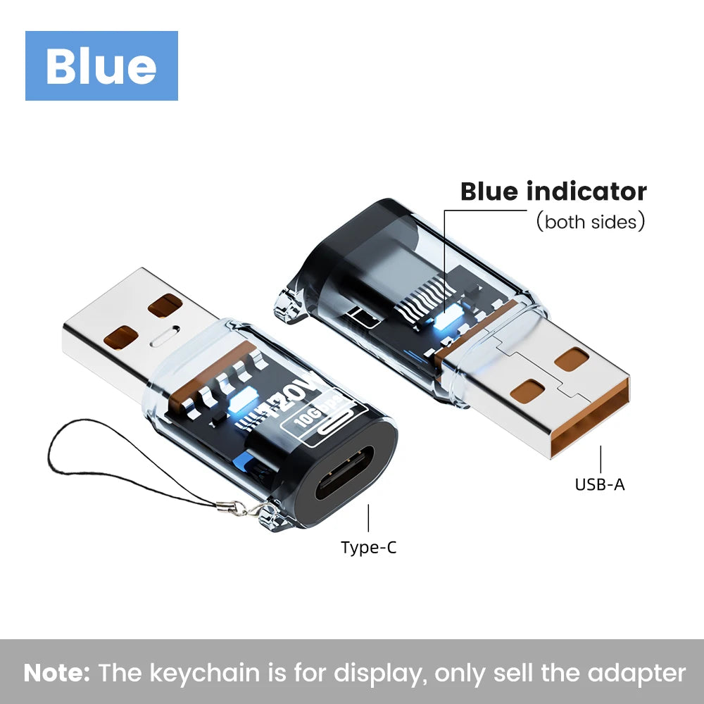 Olaf 120W USB-C OTG Adapter - USB 3.2 Type-C Fast Charging Connector for iPhone 15 16 MacBook iPad & Android Devices