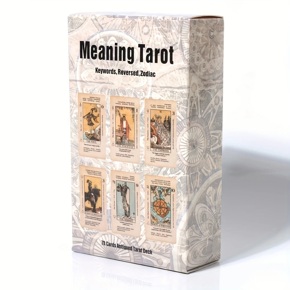 2026 Retro Tarot Card Deck with Guidebook - Beginner-Friendly Fortune Telling and Divination Gift Set